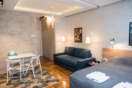 Krevet ili kreveti u jedinici u okviru objekta Apartman Donner Centar