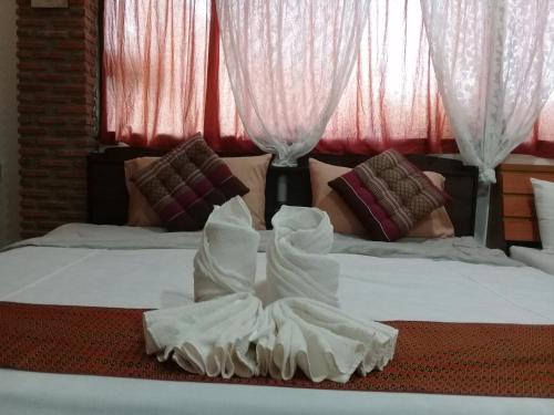 Cama o camas de una habitación en Khai Mook Homestay
