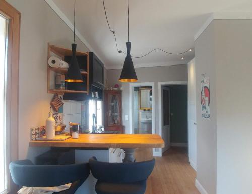 Nhà bếp/bếp nhỏ tại Apartment Leopold mit Balkon