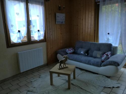 Χώρος καθιστικού στο Chalet les Lurins