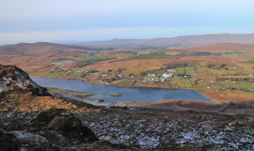 a view of a lake from the top of a mountain at The Wonderly Wagon in Fintown