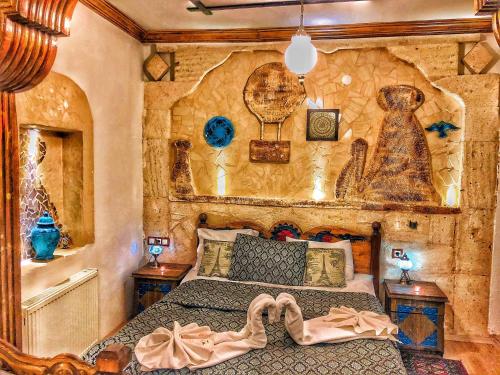 Cama o camas de una habitación en Mirzade Konak Hotel