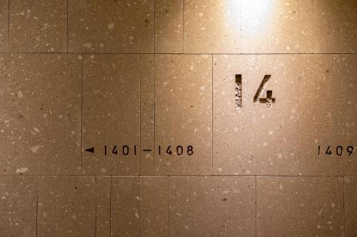 a cardboard box with the numbers on it at Tokyu Stay Sapporo in Sapporo