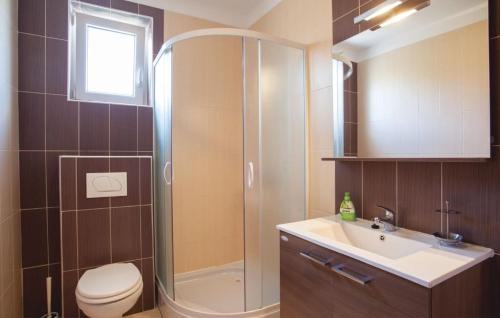 Koupelna v ubytování Apartman Čižići 97 a