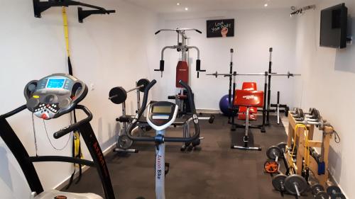 Fitness centrum a/nebo fitness zařízení v ubytování Naxos Mare