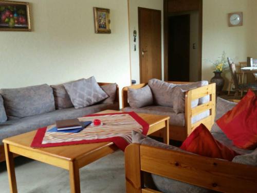 Χώρος καθιστικού στο Ferienhaus Raabe