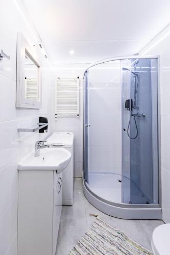Ένα μπάνιο στο Apartamenty Stare Zoo