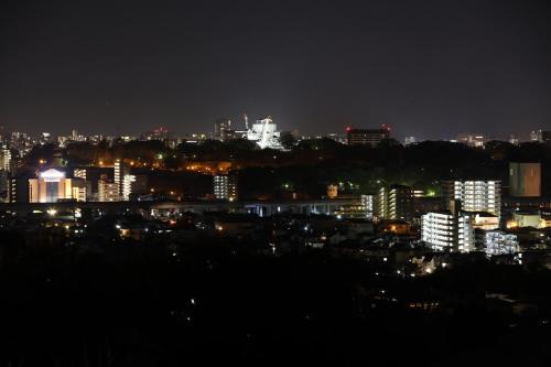 Vista general de Kumamoto o vista desde la casa de huéspedes