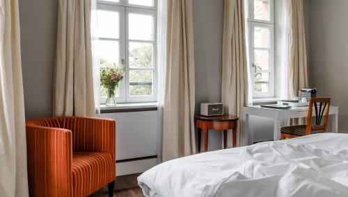 Кровать или кровати в номере Hotel Gerbermühle
