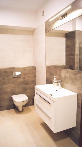 Ένα μπάνιο στο Apartamenty Opal