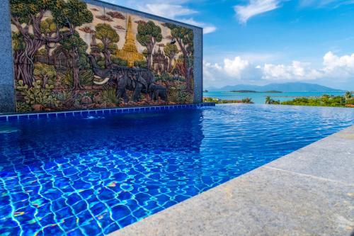 Celebrity Ocean View Villa Samui 내부 또는 인근 수영장