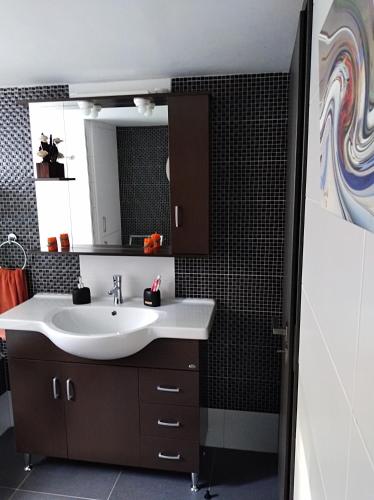 Bilik mandi di Andros Residence