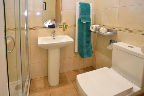 A bathroom at Bethsaida B&B 