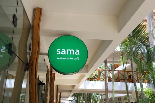 a sign for the santa redeemer center in a building at Casa Andina Standard Nasca in Nazca