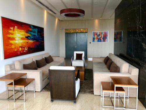 Χώρος καθιστικού στο Charming Suite & Sunway and Petaling Jaya