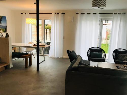 Χώρος καθιστικού στο Ferienhaus Albert