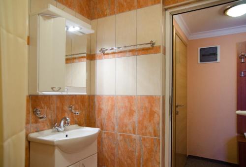 Koupelna v ubytování Hotel Drumski Raj