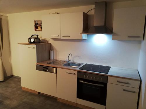 Kuchyň nebo kuchyňský kout v ubytování Haus Bergsicht