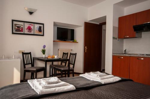 Dapur atau dapur kecil di Case Vacanza Skipper