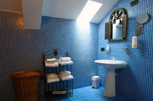 Koupelna v ubytování Hotel Risi
