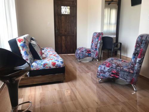 Posezení v ubytování CABAÑAS SANTA TERESA