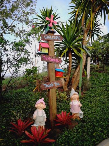 Taman di luar Tip House