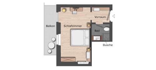 Grundriss der Unterkunft Villa Postillion am See