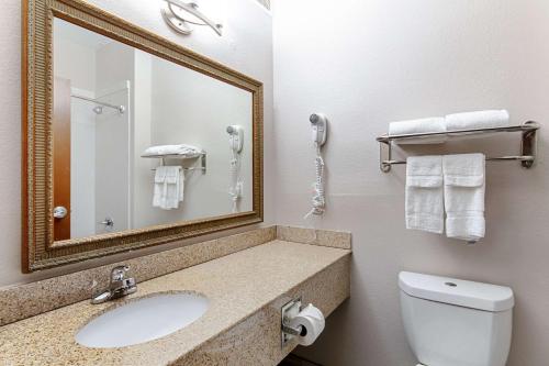 Koupelna v ubytování Quality Suites