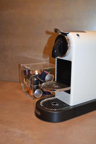 a toaster sitting on top of a table at fewo kramer in Heiterwang
