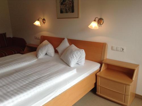 Cama o camas de una habitación en Taurachblick