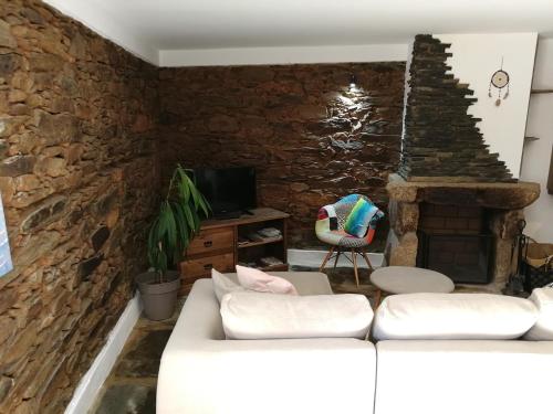 Χώρος καθιστικού στο Cozy Xisto