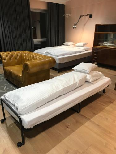 Postel nebo postele na pokoji v ubytování Silesia Apartment Eliza