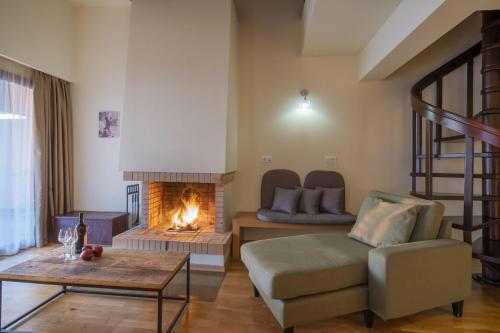 Posezení v ubytování Anemolia Mountain Resort