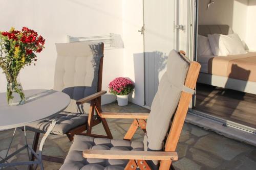 Гостиная зона в Crystal View Mykonos