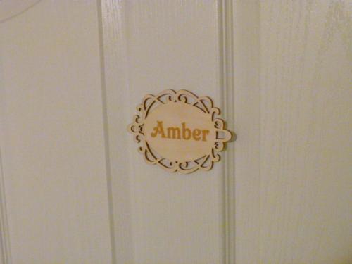 a door with a sign that says antler on it at Rae Leigh Heights BnB in Saanichton