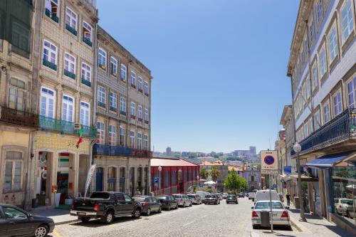 Vispārējs skats uz pilsētu Portu vai skats uz pilsētu no dzīvokļa