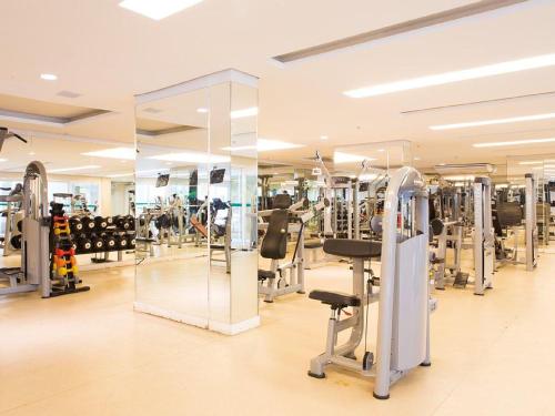 Fitness centrum a/nebo fitness zařízení v ubytování Apartamento Bora Bora