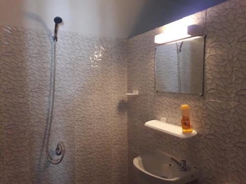 חדר רחצה ב-La Maison Blanche