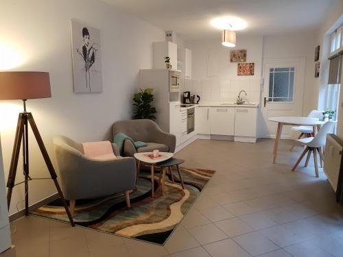 En sittgrupp på Studioapartment G16 - in exklusiver Innenstadtlage