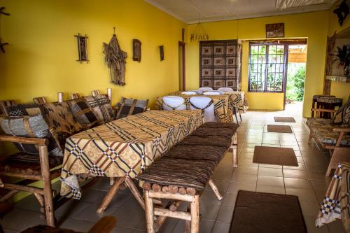 Χώρος καθιστικού στο Ku-Boboyi River Lodge