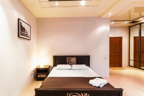 Cama o camas de una habitación en Apartament "Berloga 55" on Frunze