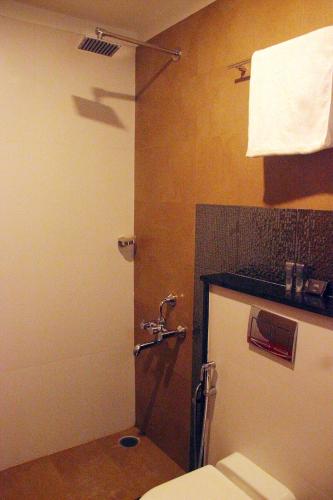 Koupelna v ubytování GTS SUITES