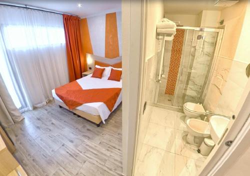 Koupelna v ubytování Hotel Luxor Florence