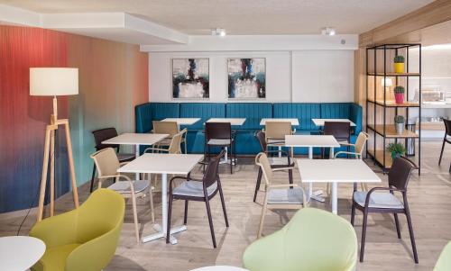 Χώρος καθιστικού στο Hotel Belcaire