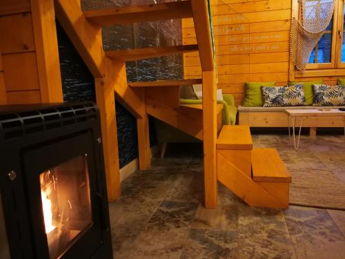 Posezení v ubytování Cabanas da Ría