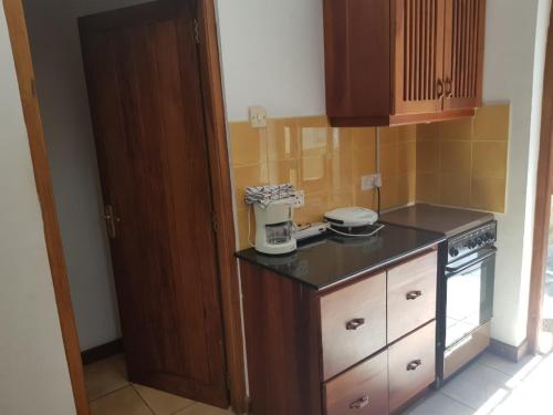 Kuchyň nebo kuchyňský kout v ubytování Villa Tara