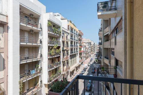 a view from a balcony of an apartment building at KiBari B&B in Bari