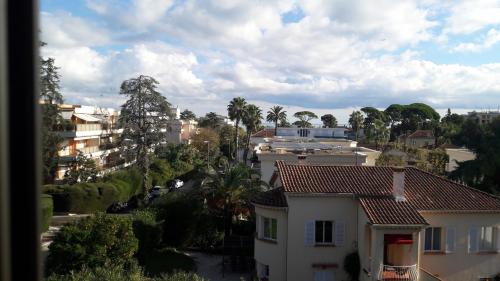 a view of a city with houses and trees at sylphides mg in Antibes