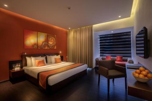 Cama o camas de una habitación en Citrus Waskaduwa