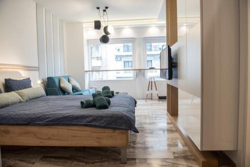 Posteľ alebo postele v izbe v ubytovaní Leiland #colony_White_Tower_Suite